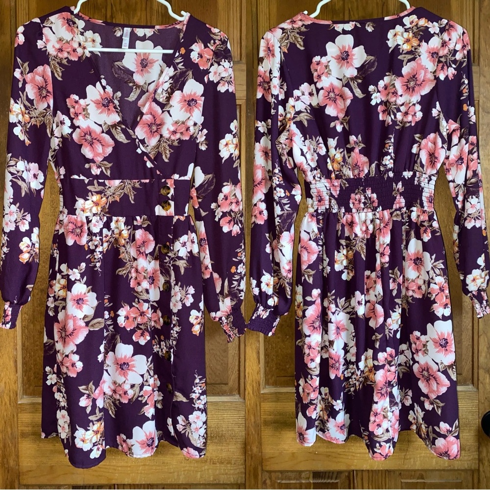 Purple Floral Dress